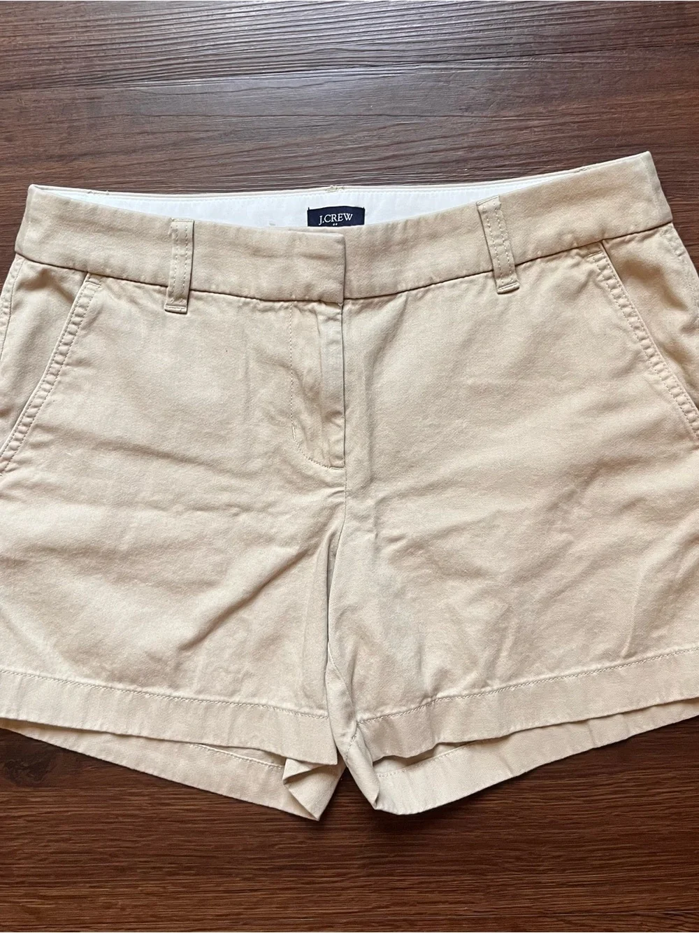 J.Crew Khaki Women’s Chino Shorts Size 4 Cotton Preppy Classic Fit